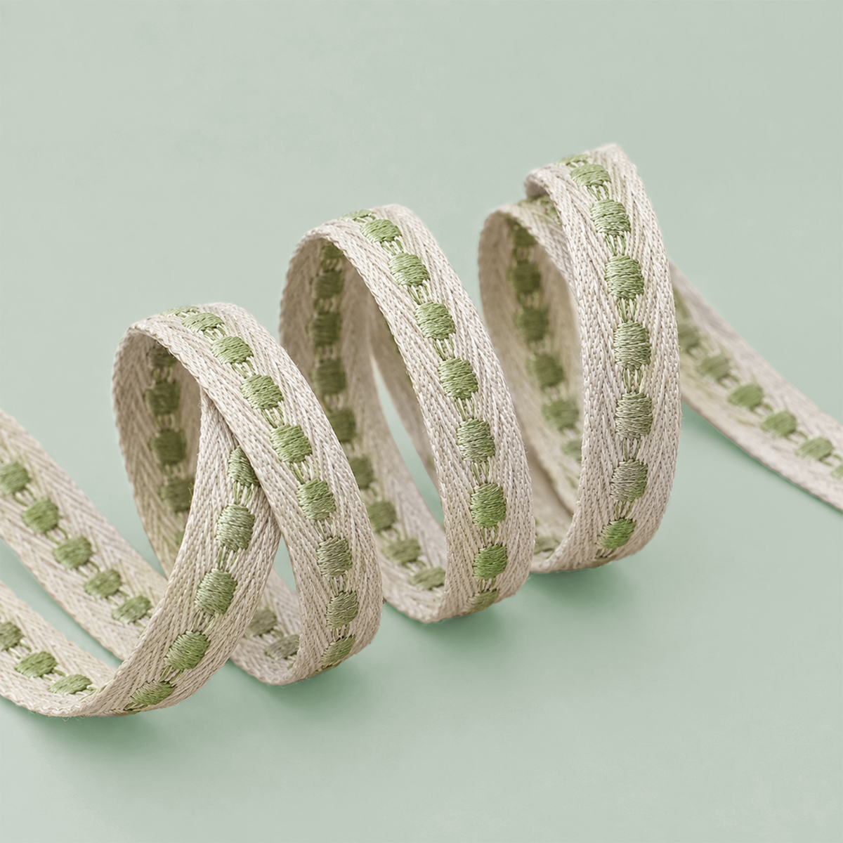 Embroidered Dot Trim