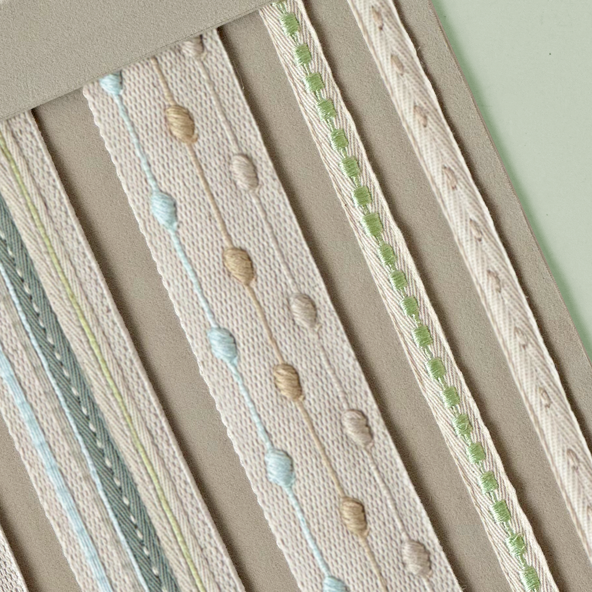 Embroidered Dot Trim