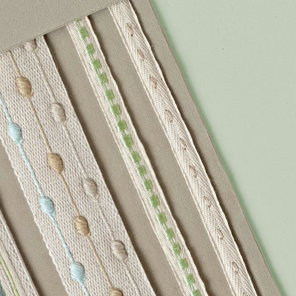 Embroidered Leaf Trim