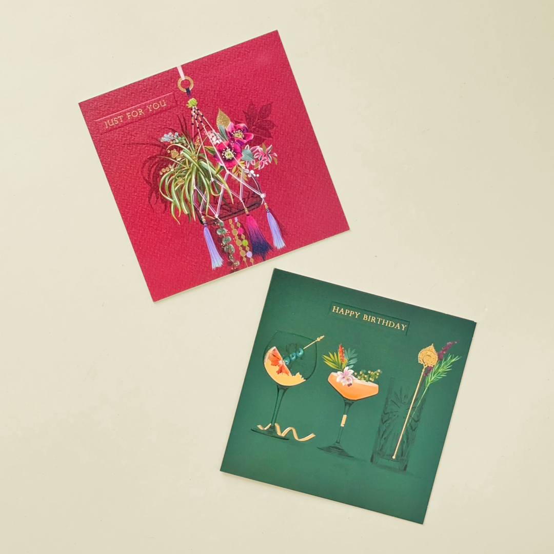 Botanical & Cocktail Celebration Card Set