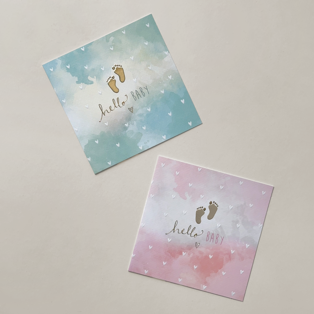 Hello Baby Square Greeting Cards
