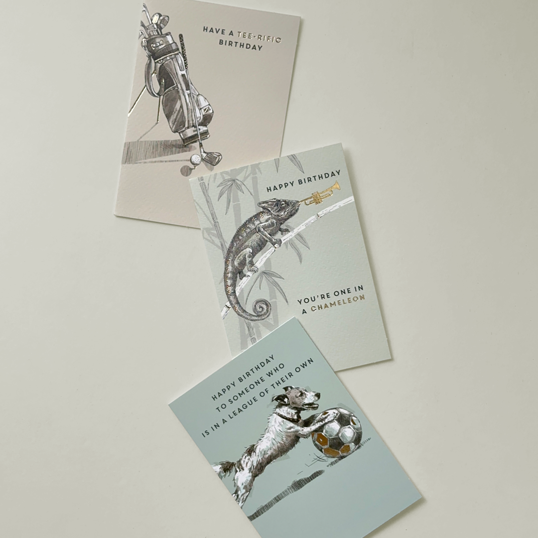 Sports & Animal-Themed Birthday Card Set