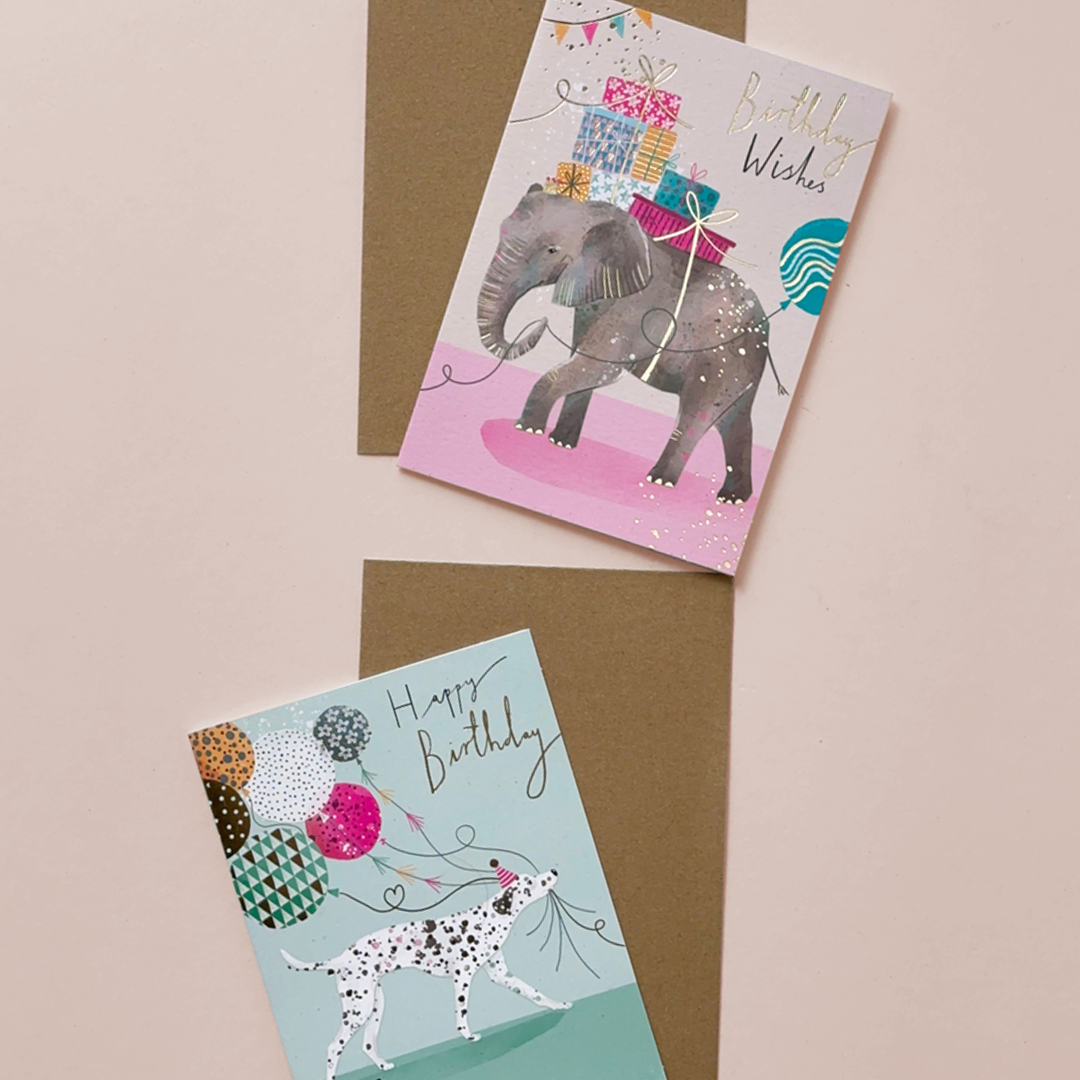 Animal Celebration Birthday Card Set