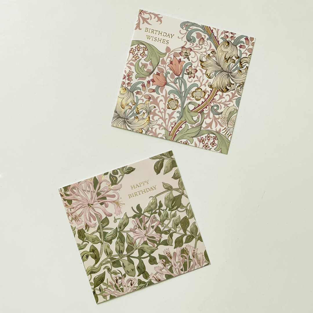 Elegant Floral Birthday Card Set