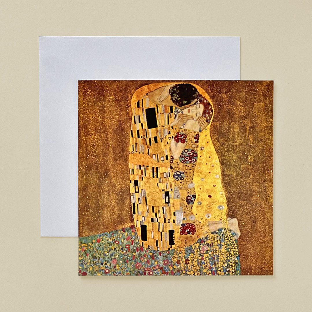 Gustav Klimt The Kiss Art Greeting Card
