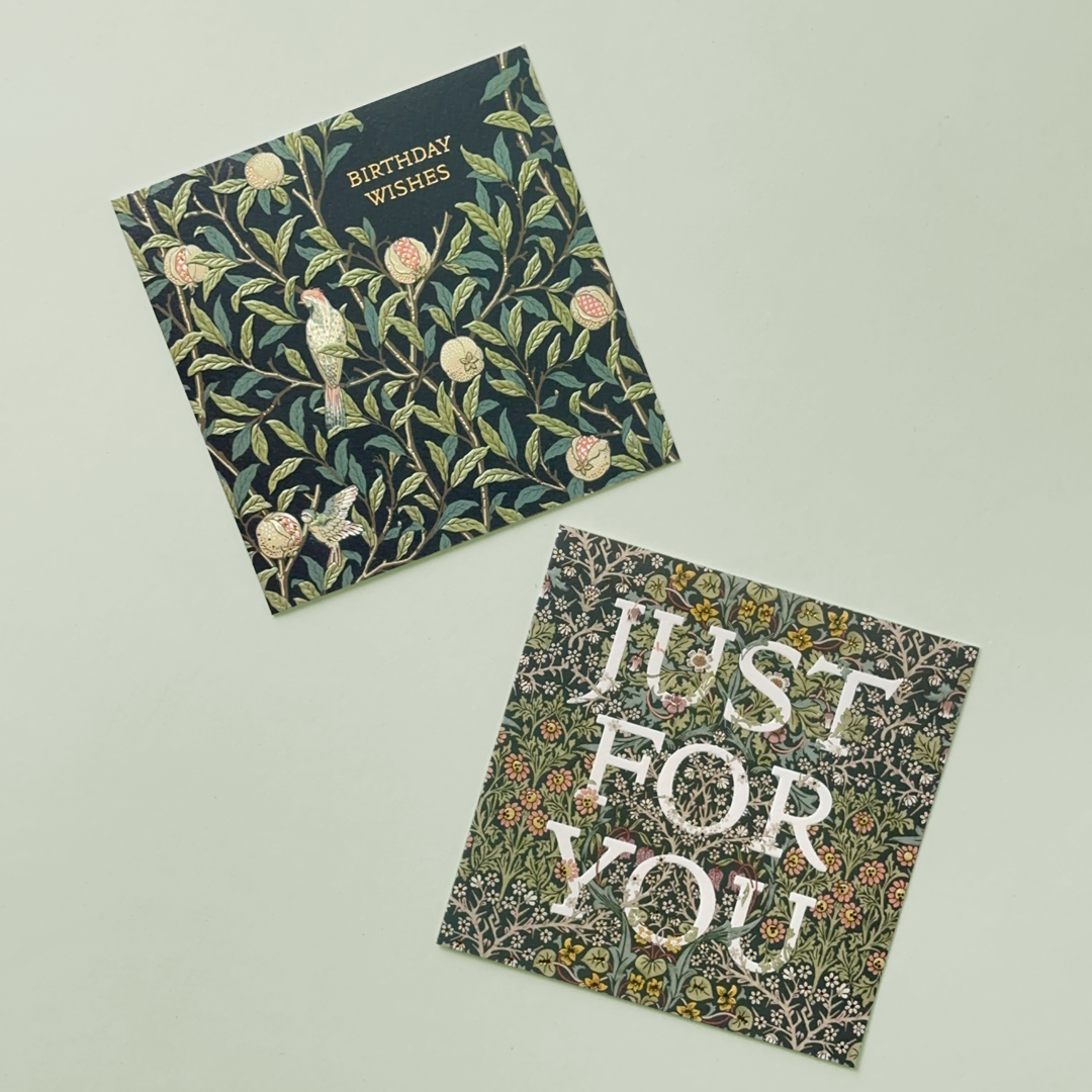 Elegant Botanical Square Greeting Cards