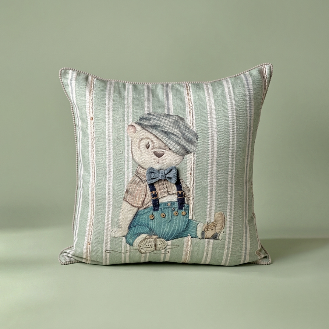 Vintage Teddy Bear Cushion Cover