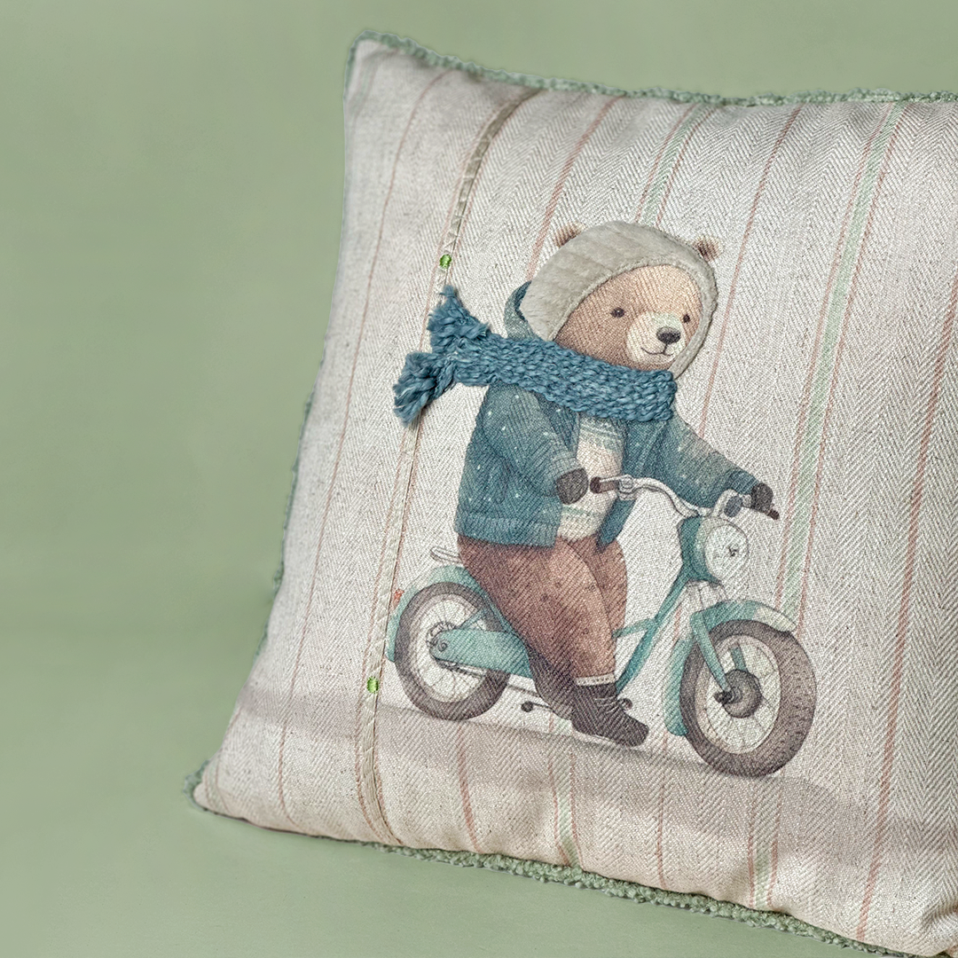 Cozy Bear Ride Cushion Cover
