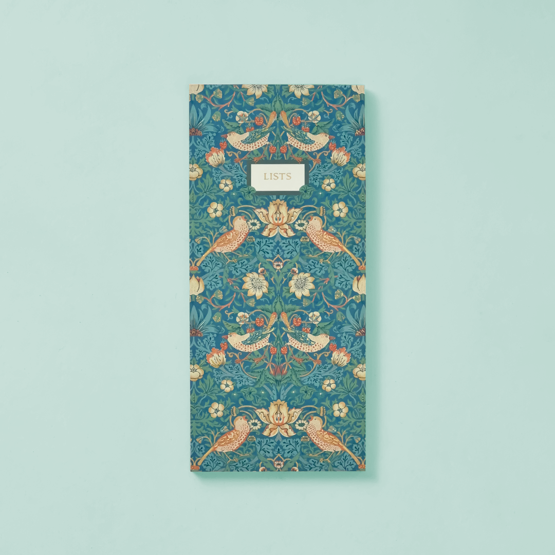 Morris & Co - Floral Finch Magnetic List Pad