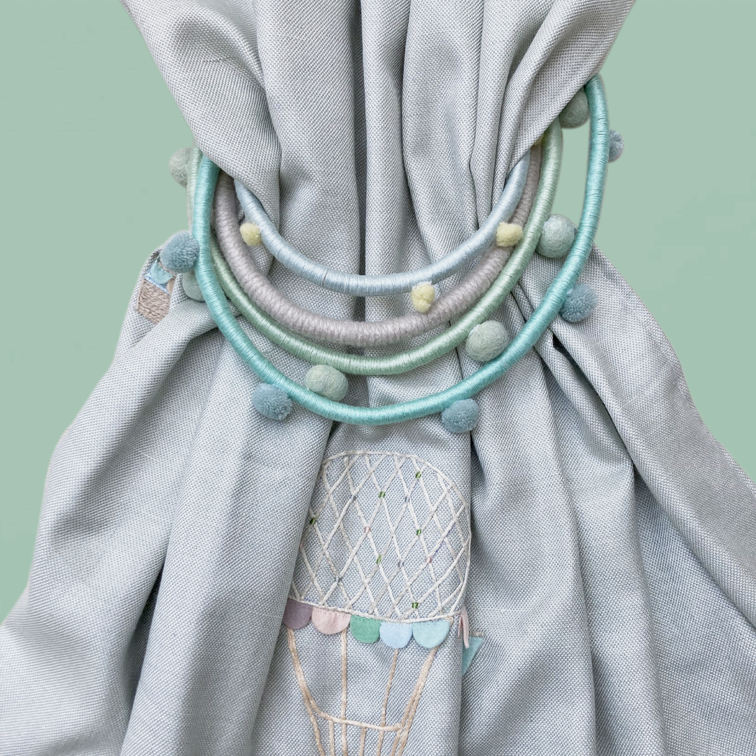 Fabric - Up up away blue