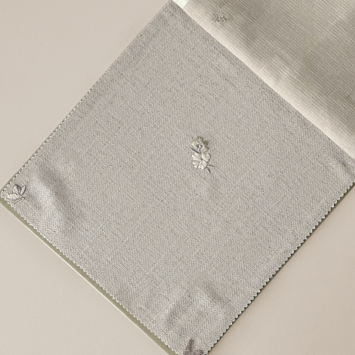 Delicate Floral Grey Textile