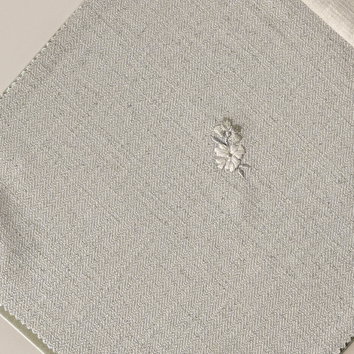 Delicate Floral Grey Textile