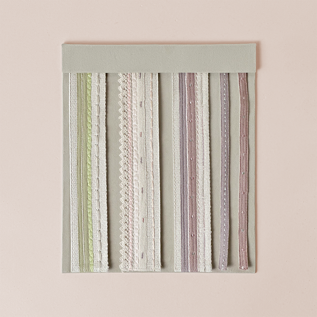 Herringbone Striped Woven Trim Ribbon