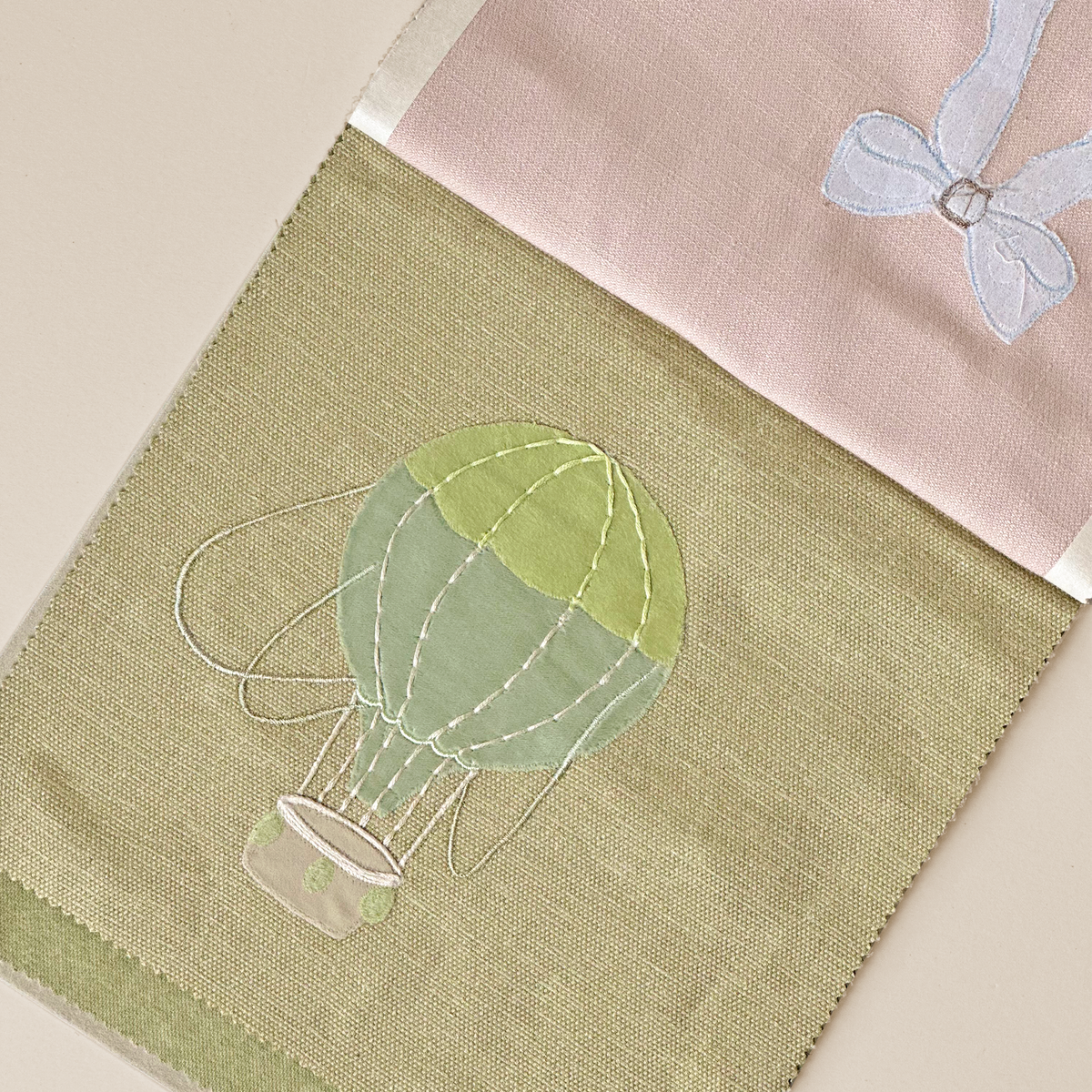 Green Hot Air Balloon Textile