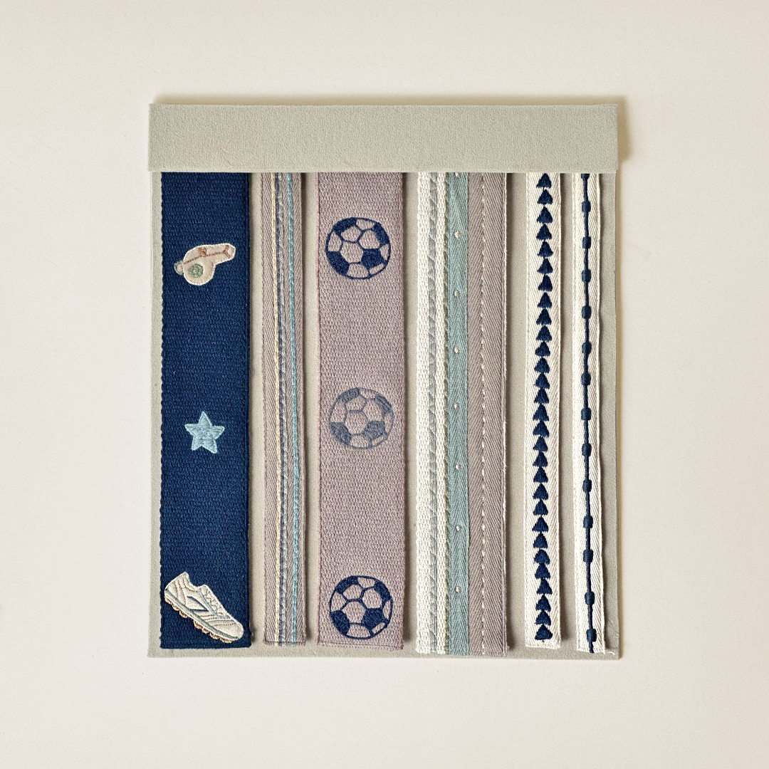 Embroidered Knotted Twill Ribbon
