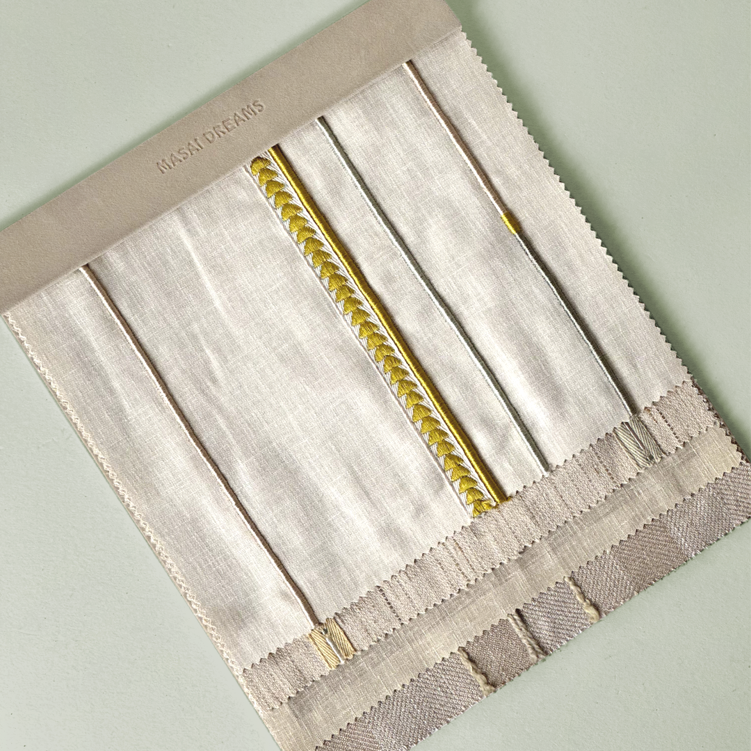 Gold Trim Embroidery Fabric