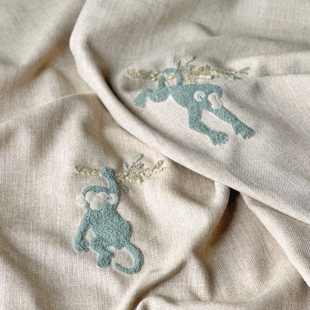 Monkey Motif Fabric