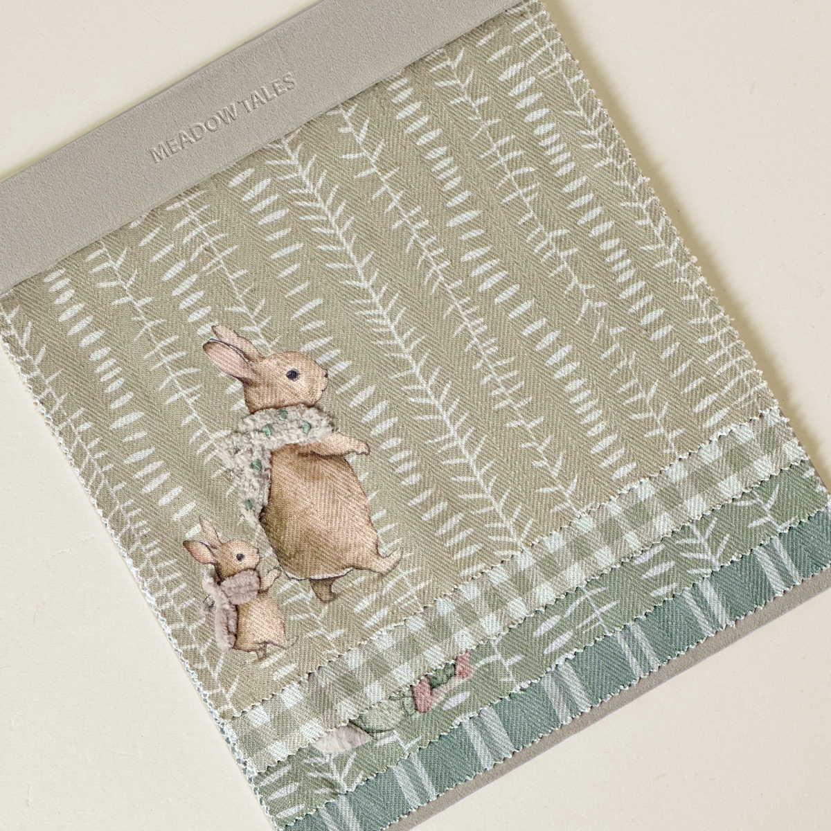 Whimsical Bunny Patterned Textile