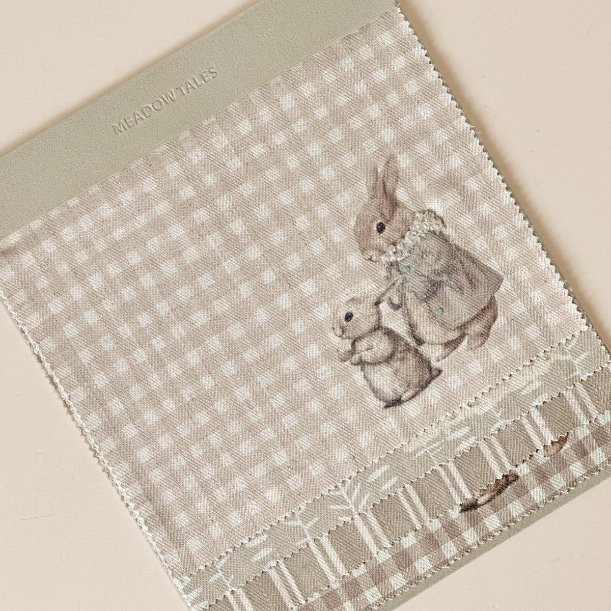 Vintage Bunny Family Check