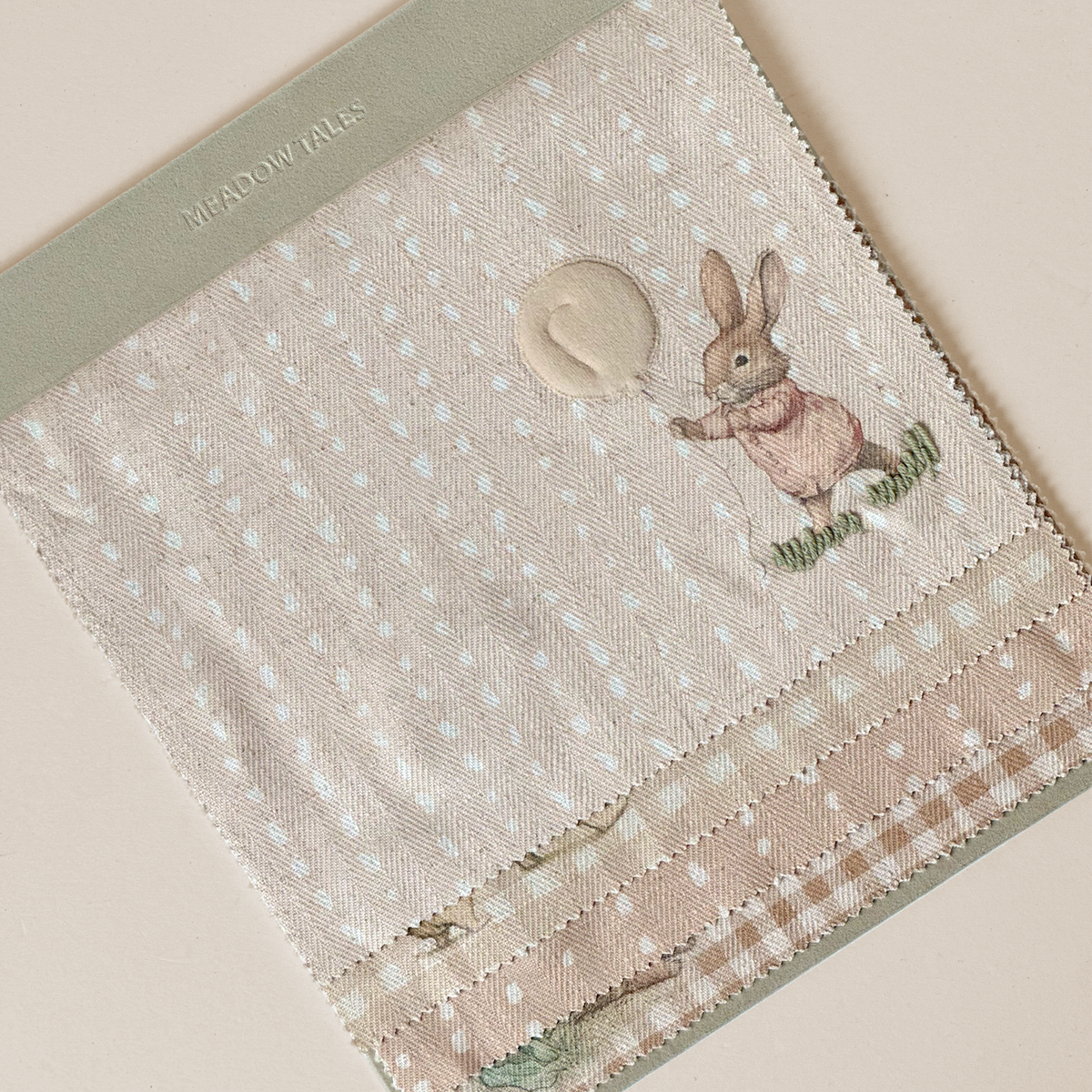 Whimsical Balloon Bunny Textile