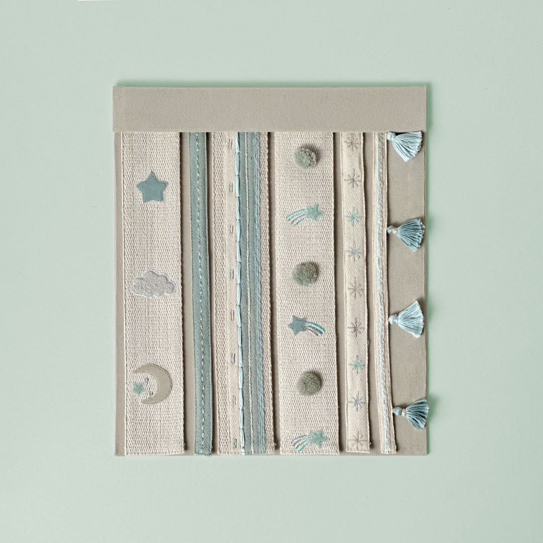 Celestial Embroidered Woven Passementerie Trim