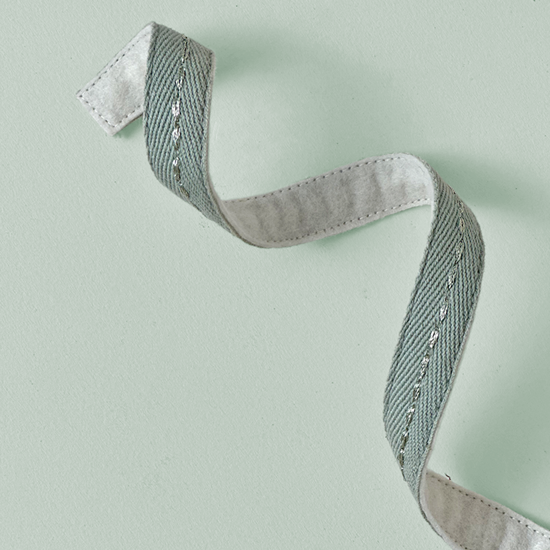 Sage Corded Passementerie Ribbon