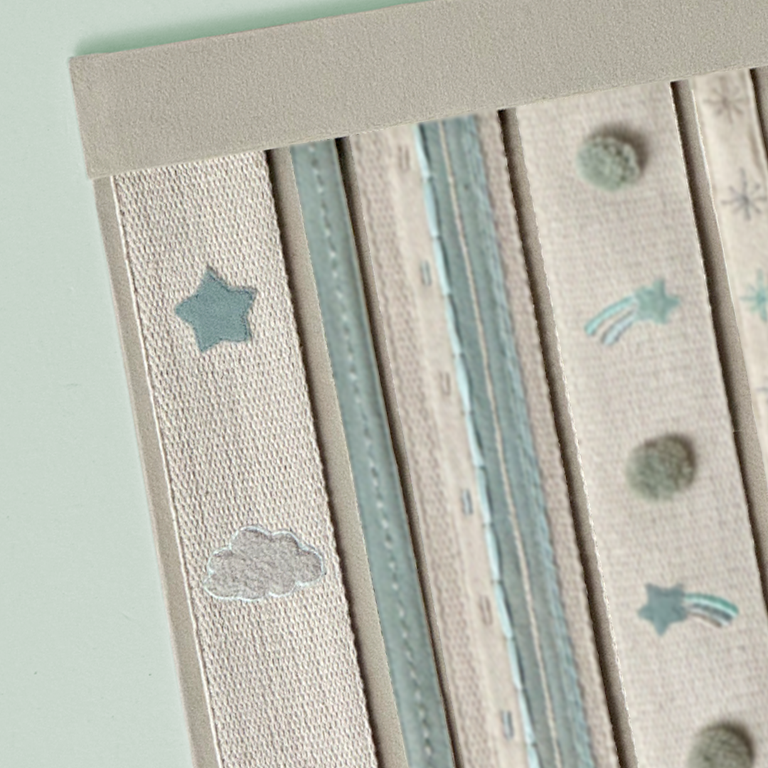 Celestial Embroidered Woven Passementerie Trim
