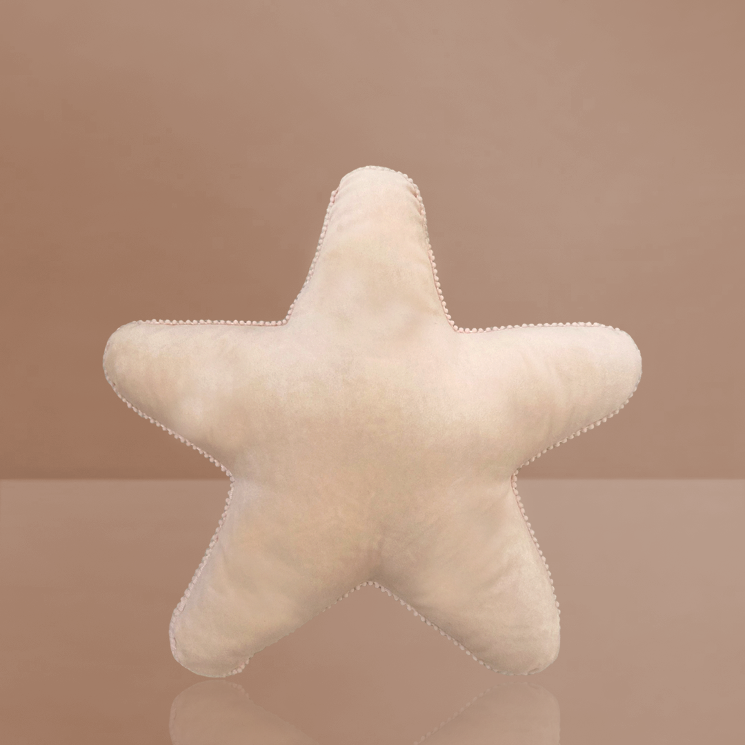 Rainbow Star Cushion Peach