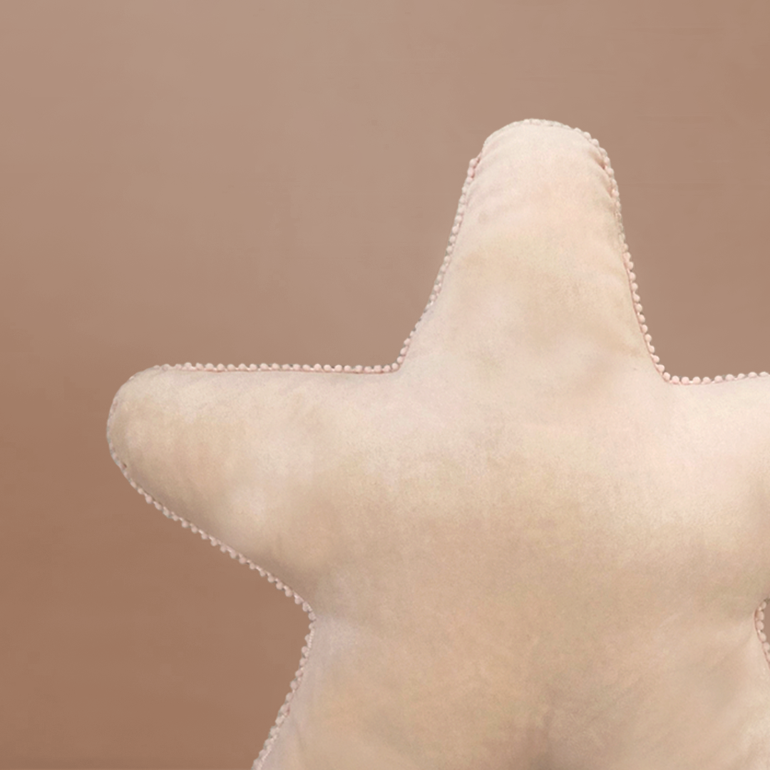 Rainbow Star Cushion Peach