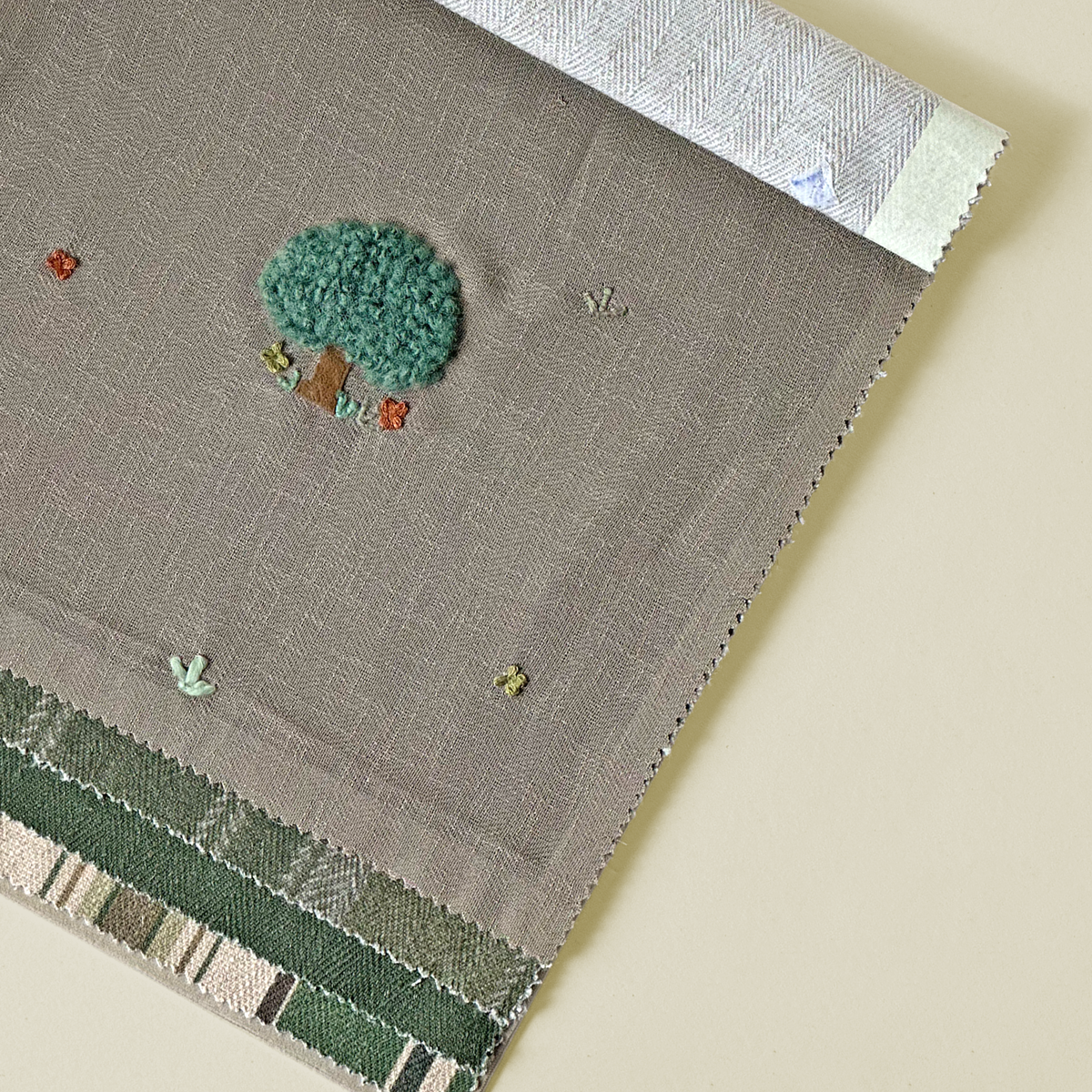 Woodland Whimsy Embroidered Linen