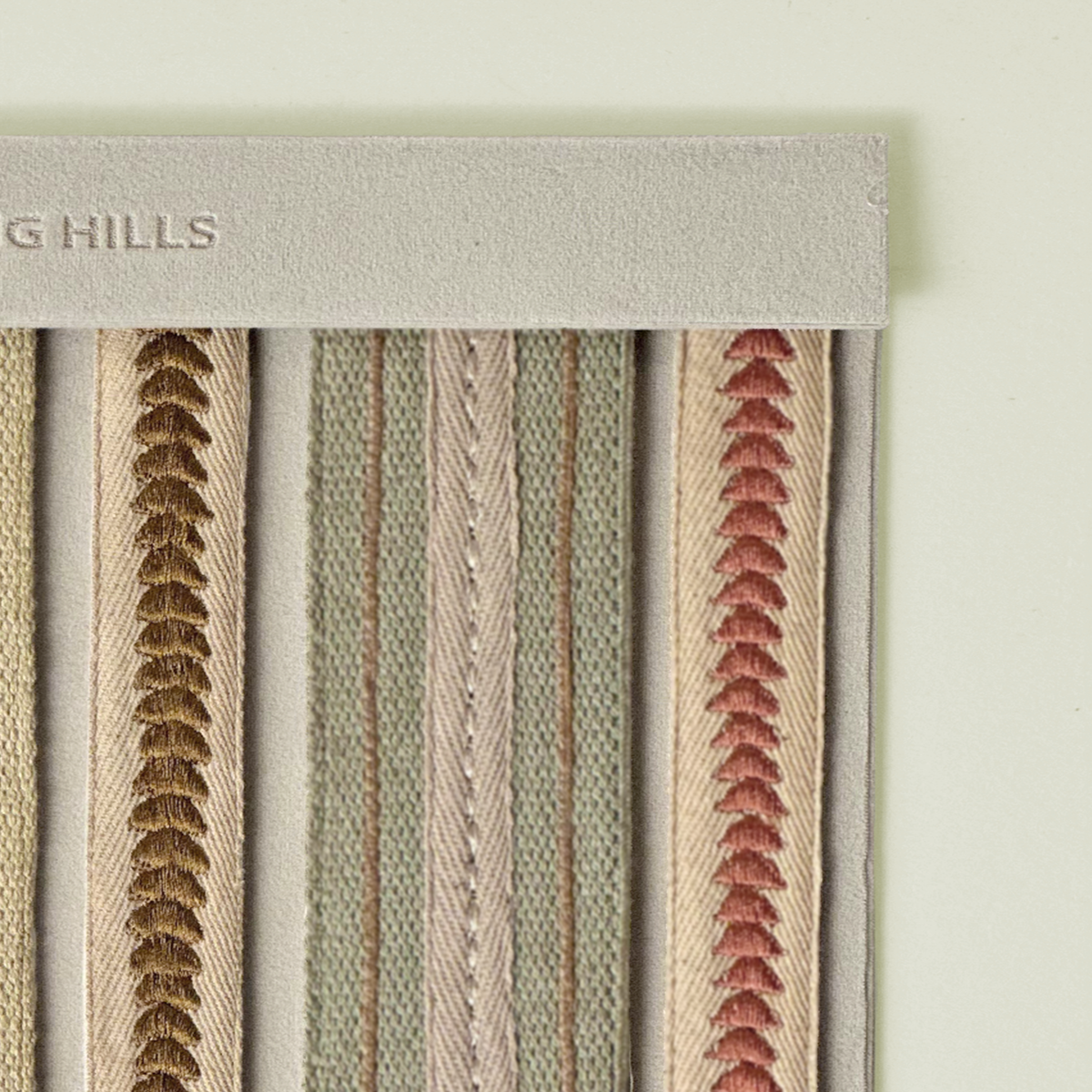 Textured Chevron Embroidered Ribbon