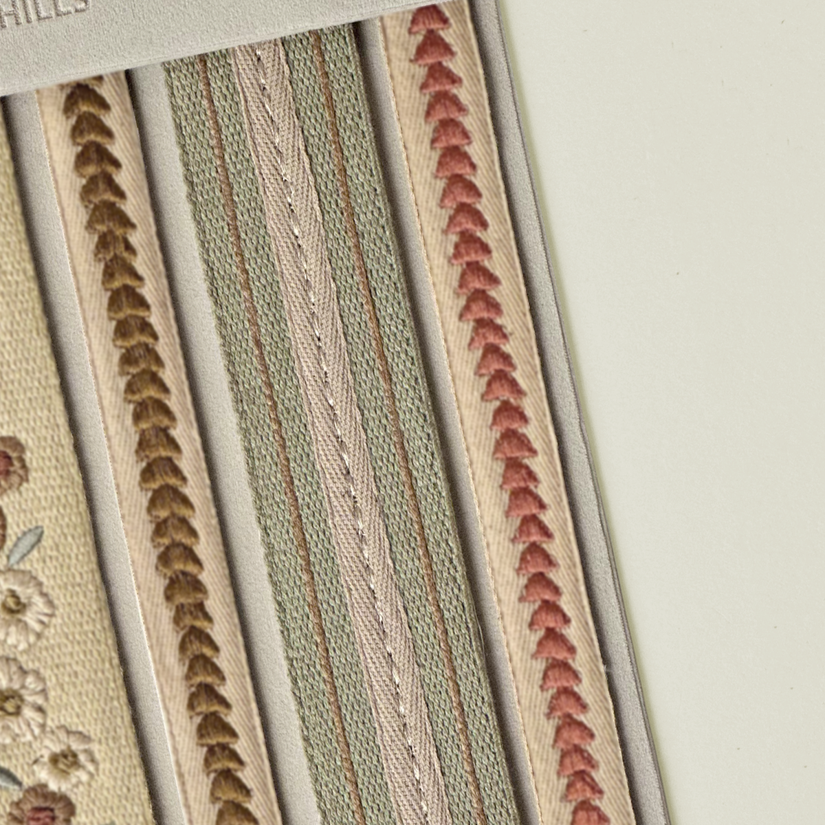 Striped Border Passementerie Ribbon