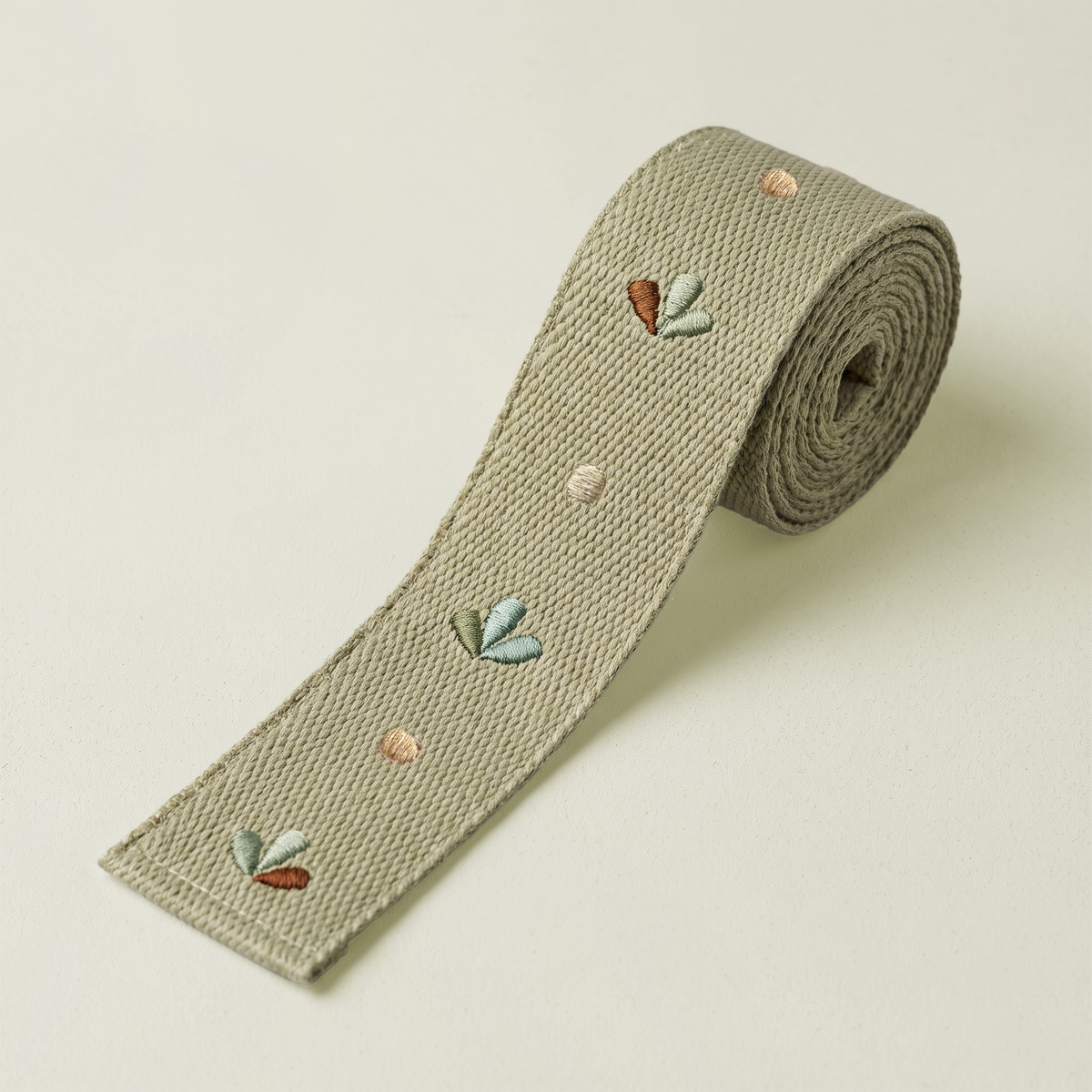 Embroidered Sage Tape Trim