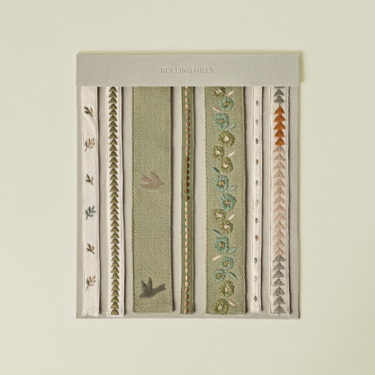Geometric Embroidered Passementerie Trim