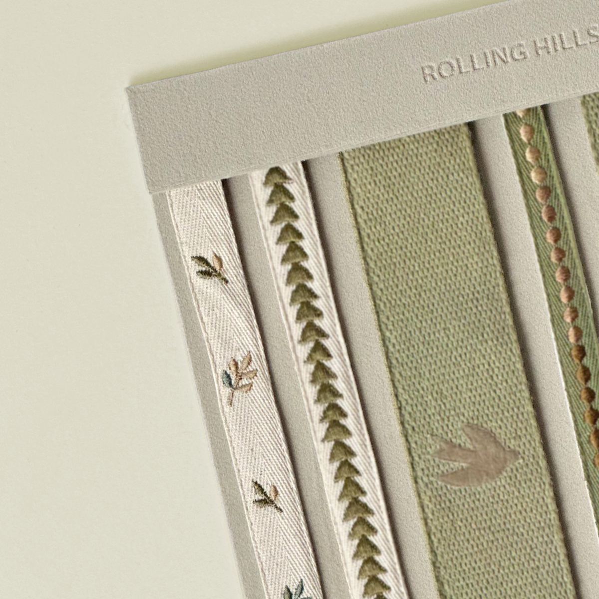 Embroidered Botanical Passementerie Trim