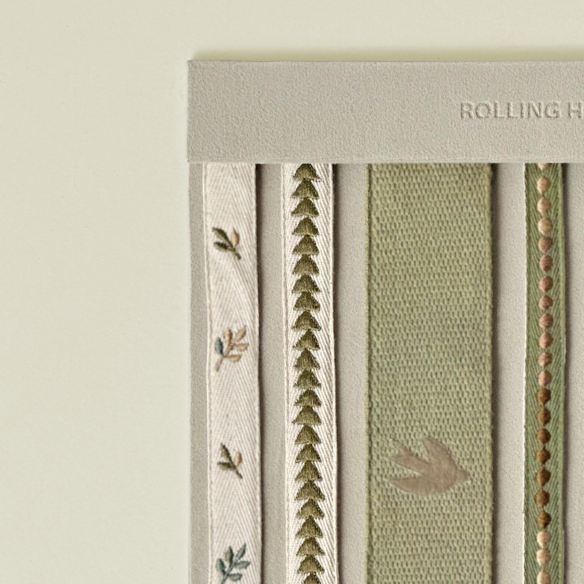 Geometric Embroidered Passementerie Trim