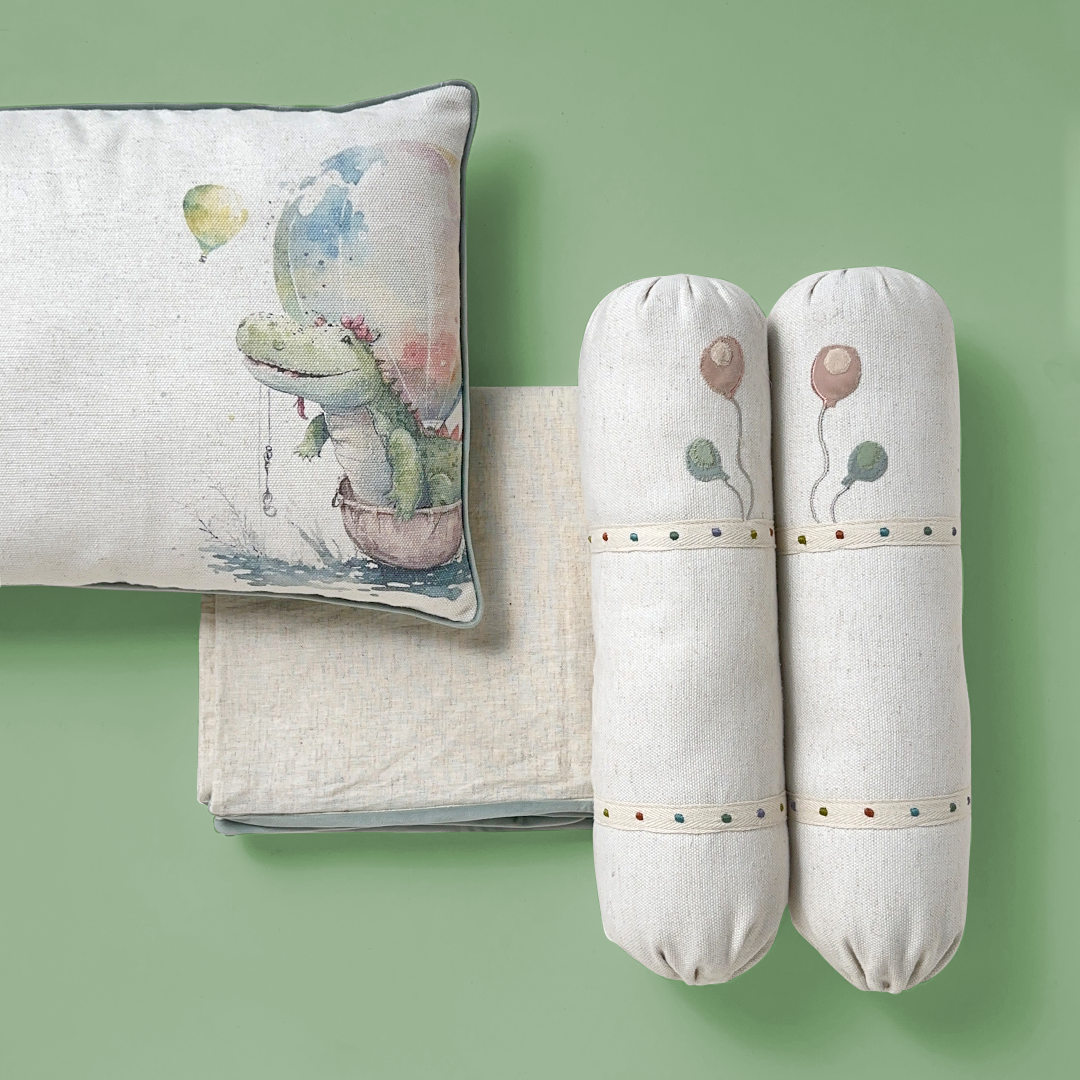 Up Up Away Cot Sheet Set