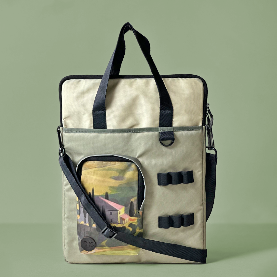 Scenic Patchwork  Laptop Tote Bag