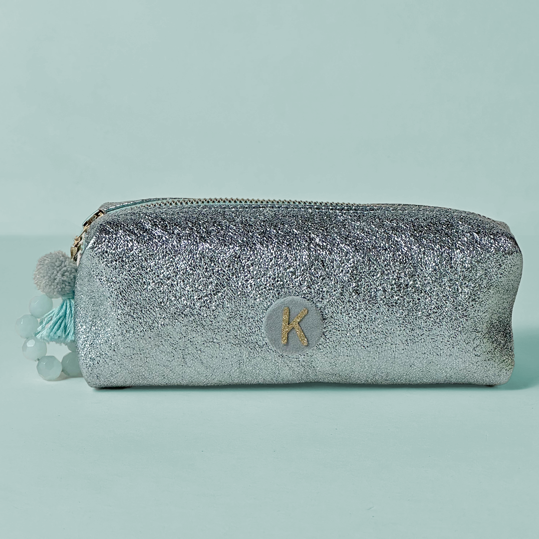 Glitter Pouch - Sky Blue