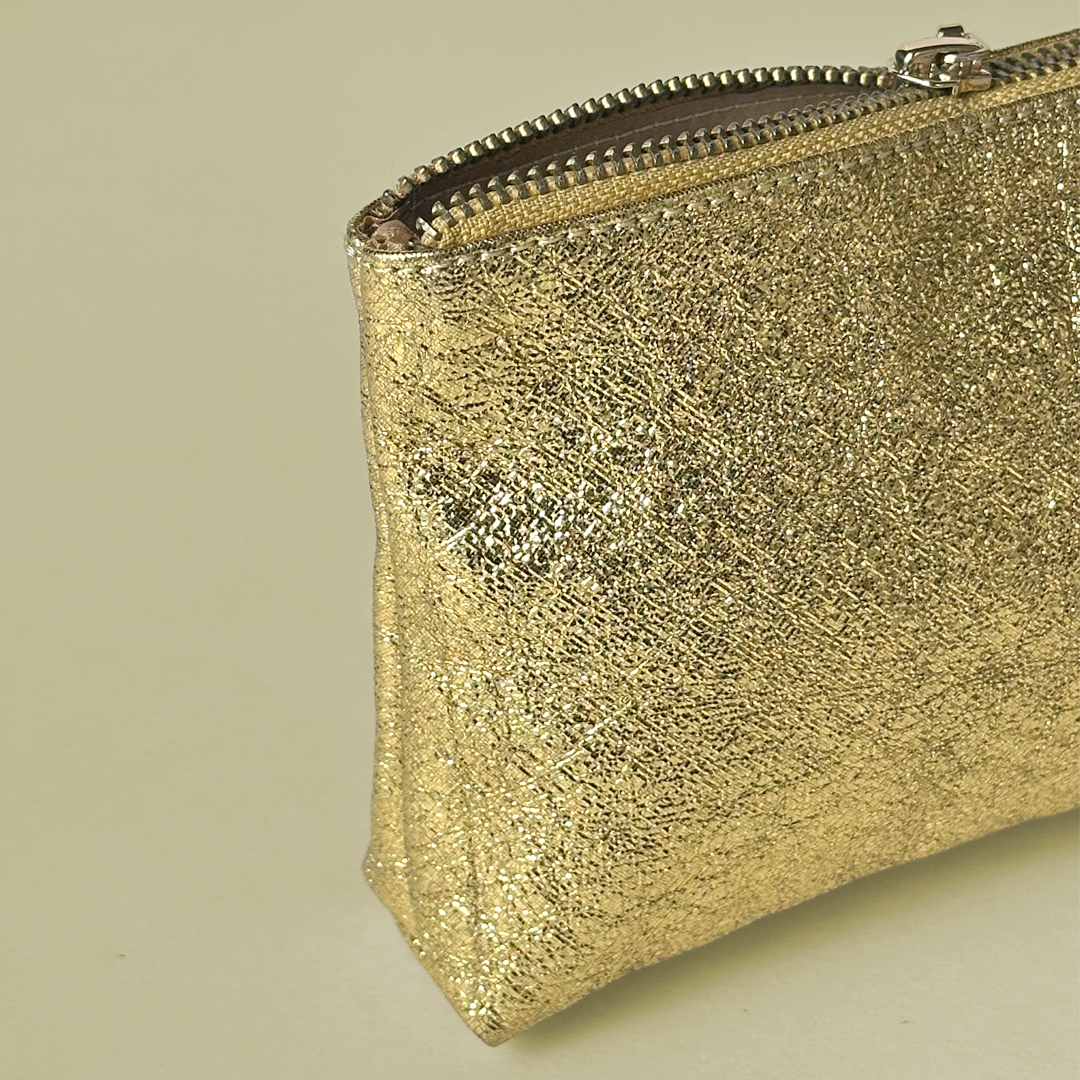 Glitter Pouch - Gold