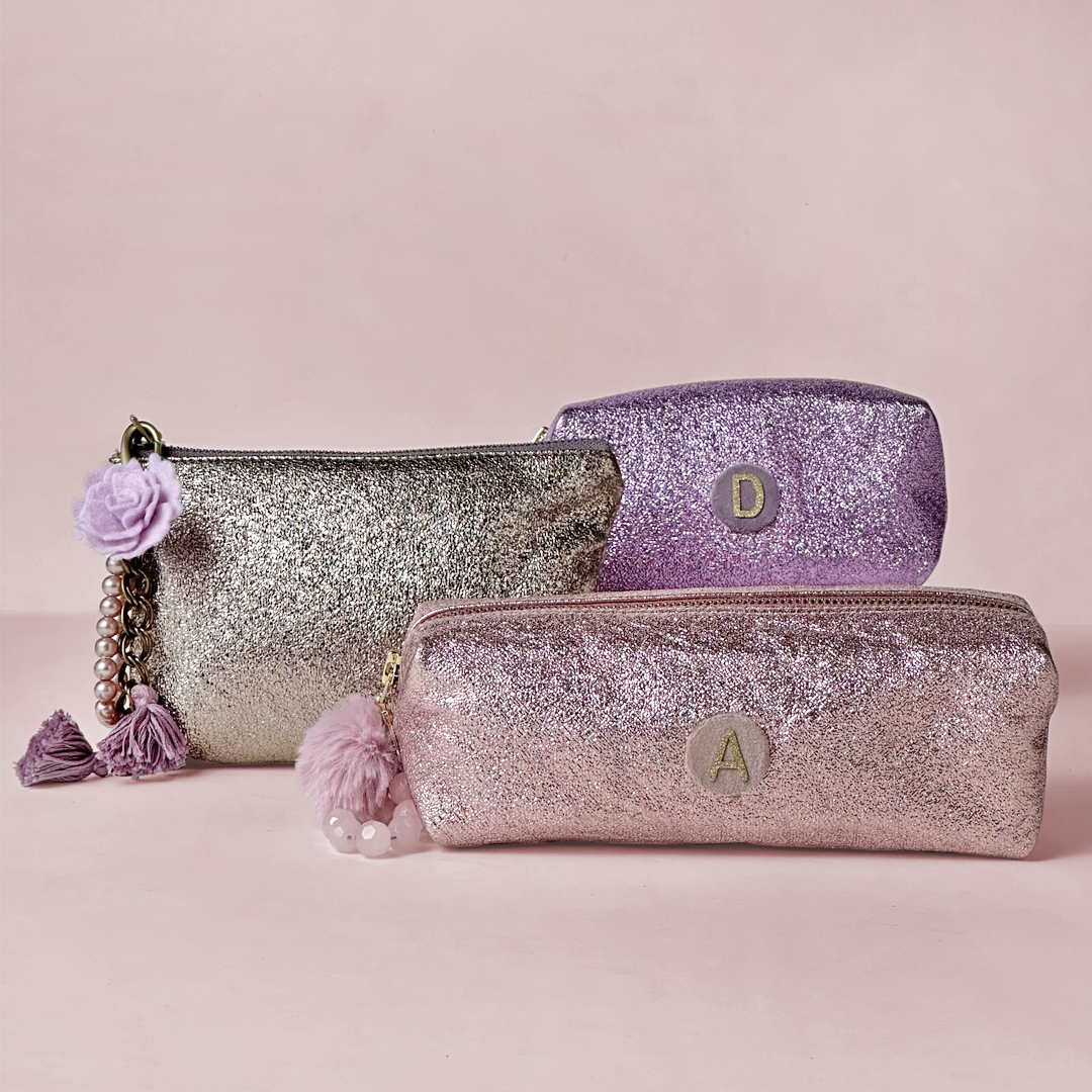 Mini Glitter Pouch - Lavender