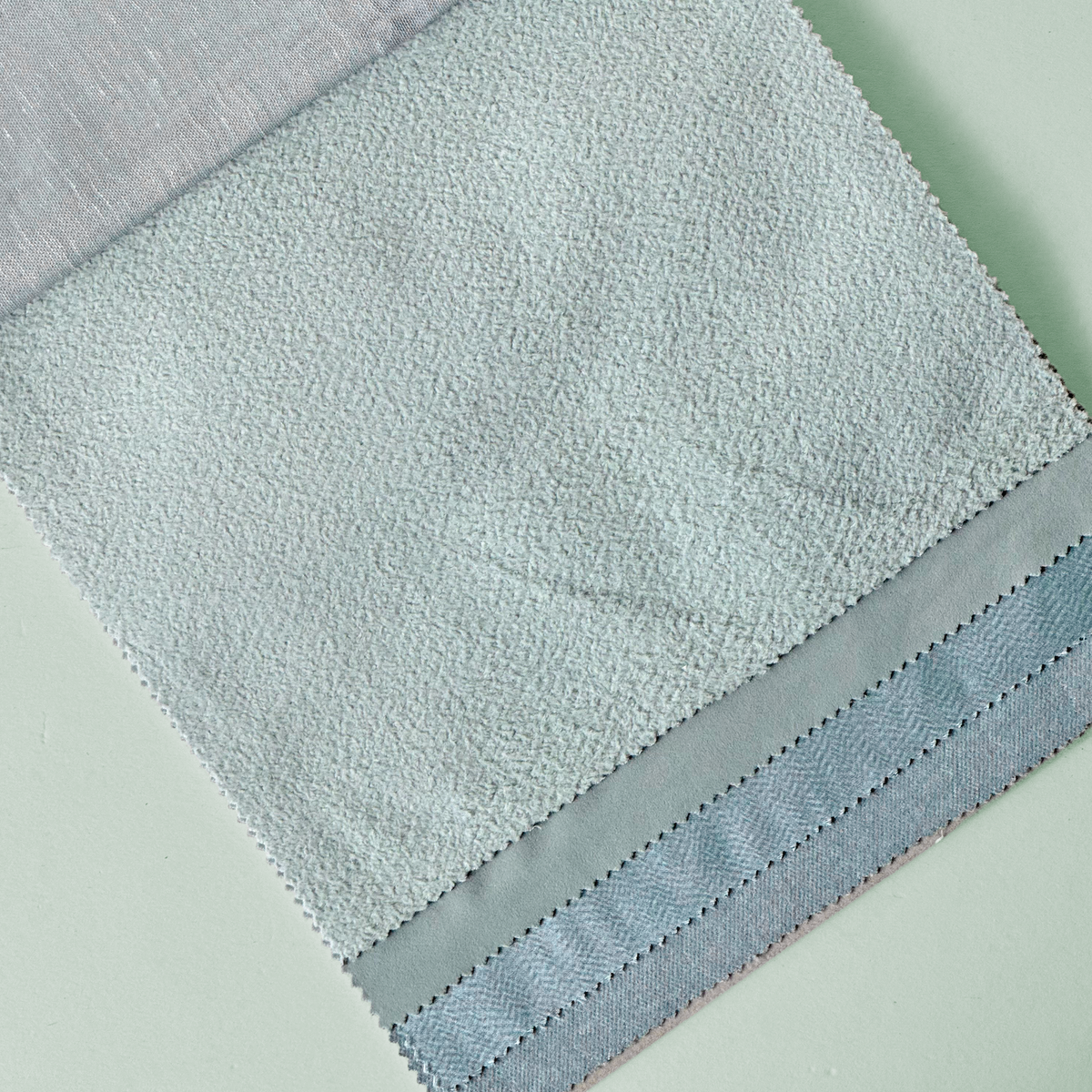 Pale Mint Bouclé Fleece