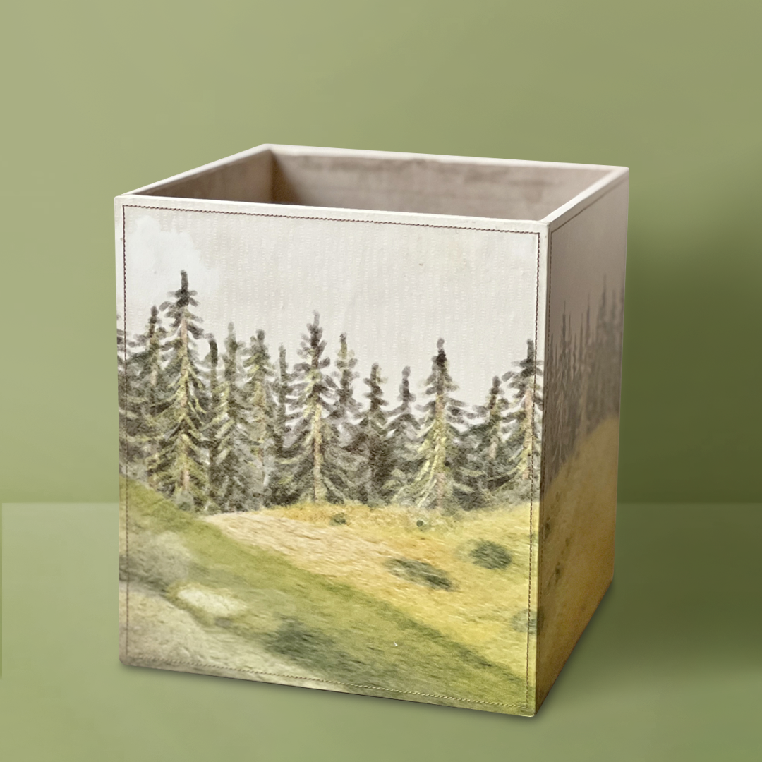 Holiday Bear Container / Wastebin