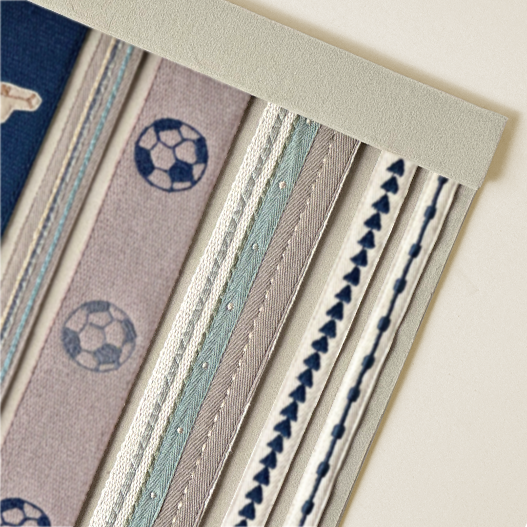 Multi-Stripe Stitched Twill Ribbon