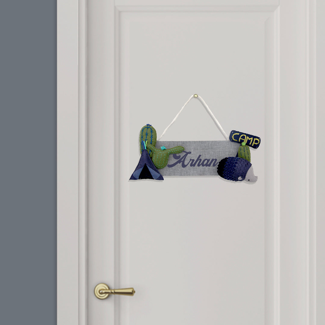 Camper Boy Name Plate