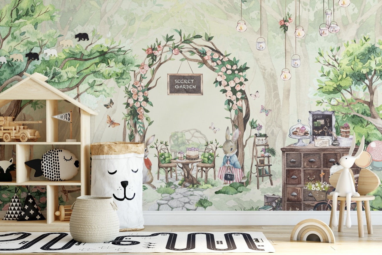 Wallpaper Kids Secret garden