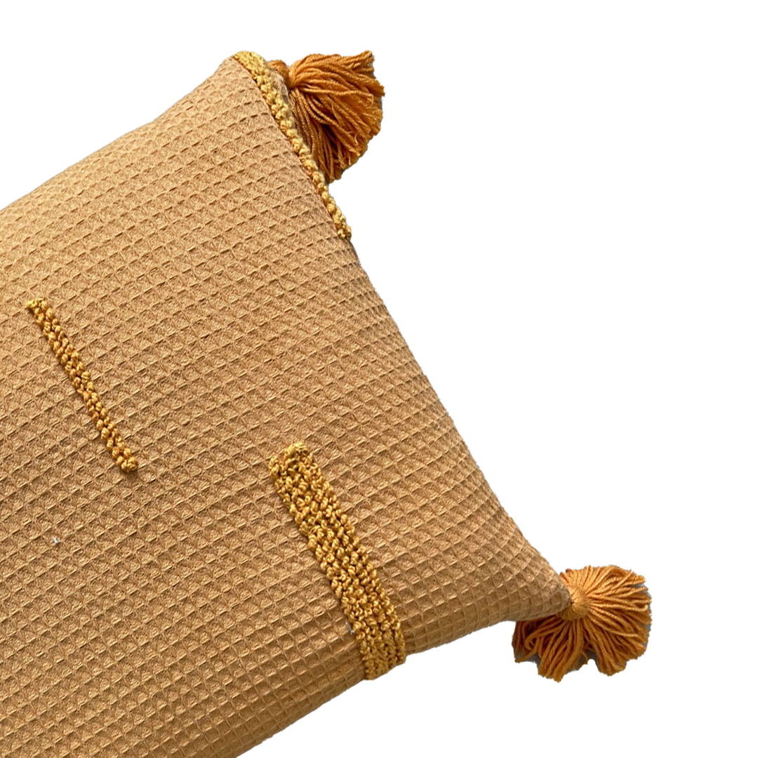 Fabric - Orange Knotty Lines